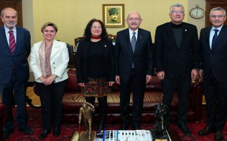 KILIÇDAROĞLU SOL PARTİLİ YÖNETİCİLERLE GÖRÜŞTÜ