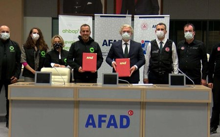 HALUK LEVENT, AFAD'LA İŞBİRLİĞİ PROTOKOL BELGESİNİ PAYLAŞTI