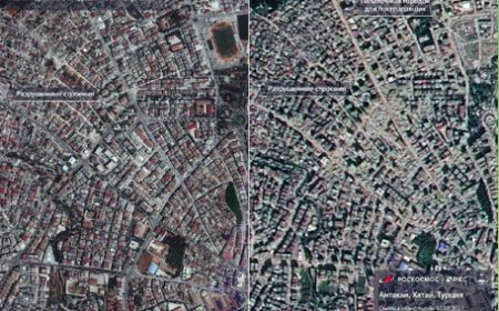 RUSYA FEDARAL UZAY AJANSI,ANTAKYA'NIN YENİ UYDU GÖRÜNTÜLERİNİ  PAYLAŞTI