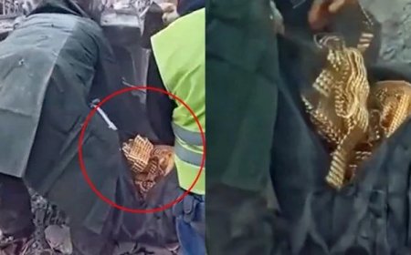 ENKAZDAN ÇIKAN ALTIN DOLU ÇANTANIN SAHİBİ BULUNDU