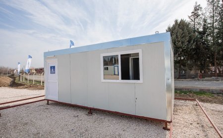 KAHRAMANMARAŞ'TA KURULACAK KONTEYNER KENT İÇİN YOĞUN MESAİ SÜRÜYOR