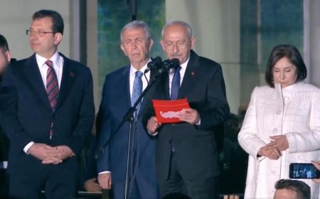 KILIÇDAROĞLU CHP GENEL MERKEZİ ÖNÜNDE KONUŞTU: 'SADECE BEN ADAY DEĞİLİM  84 MİLYON DA ADAY'