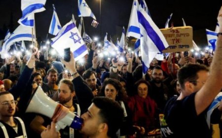 İSRAİL'DE HÜKÜMETİN YARGI DÜZENLEMESİNE KARŞI BİRÇOK SEKTÖRDE GREV KARARI