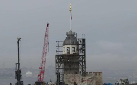 KIZ KULESİ’NDE KUBBE ORTAYA ÇIKTI