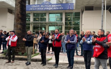 KARŞIYAKA BELEDİYESİ İŞÇİLERİ HAKLARININ BİR BÖLÜMÜNÜ ALDI