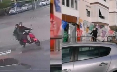 İZMİR’DE YEŞİL SOL PARTİ SEÇİM BÜROSUNA SALDIRI