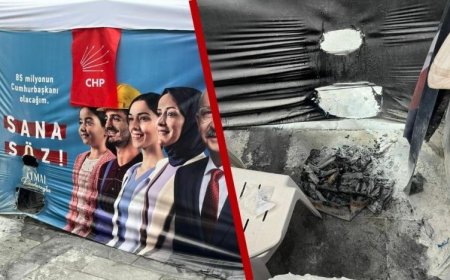 CHP BEŞİKTAŞ İLÇE BAŞKANLIĞI: SEÇİM ÇADIRIMIZ ATEŞE VERİLDİ