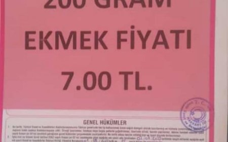 HAKKARİ'DE EKMEĞE ZAM: 7 TL OLDU