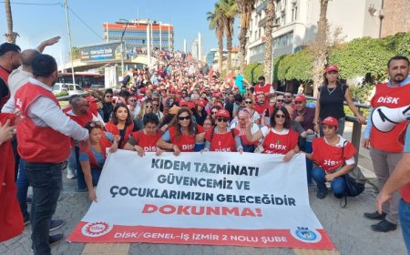 DİSK’ten İzmir’de kıdem ve vergi mitingi