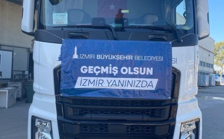 İzmir’den Hatay’a 244’üncü destek tırı gönderildi