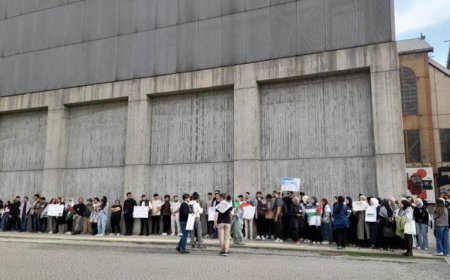 Bilgi Üniversitesi'nde Arap öğrenciler Filistin için eylem yaptı