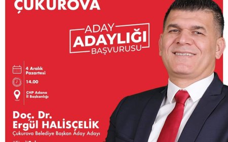 Doç. Dr. Ergül HALİSÇELİK,  "Kazanan Çukurova Halkı Olacak"