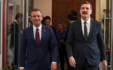 CHP lideri Özel, TİP Genel Başkanı Baş’la görüştü
