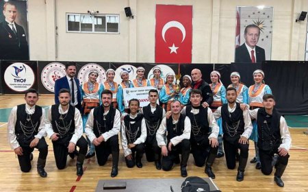 RTEÜ Halk Dansları Ekibi Rize İl Birincisi Oldu