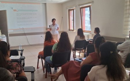 Gelibolu'daki sağlık personeline bulaşıcı hastalıklar ile ilgili bilgilendirme