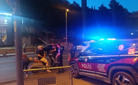 ORTAKÖY'DE MOTOSİKLETLERE POLİS DENETİMİ