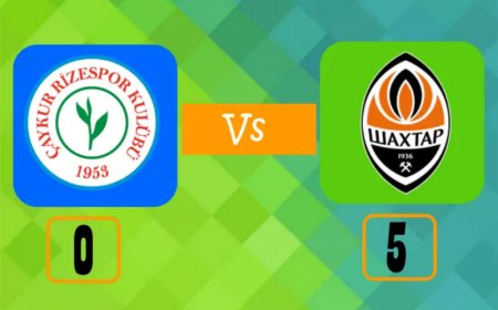 Çaykur Rizespor – 0 : 5 – Shakhtar Donetsk