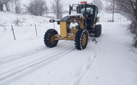 Bingöl’de Yoğun Kar Engeli! 68 Köy Yolu Kapandı, Çalışmalar Devam Ediyor