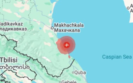 Rusya’da Hazar Denizi Bölgesinde 6 Büyüklüğünde Deprem: Dağıstan ve Azerbaycan’da Panik