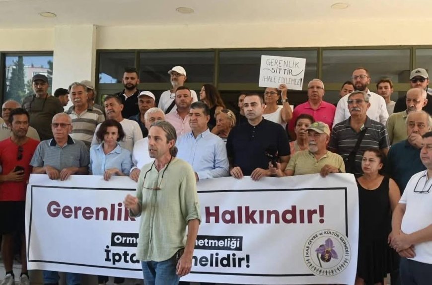 Kaş Halkının Direnci Sonuç Verdi Gerenlik Koyu’ndaki Orman Parkı İhalesi Yine Engellendi