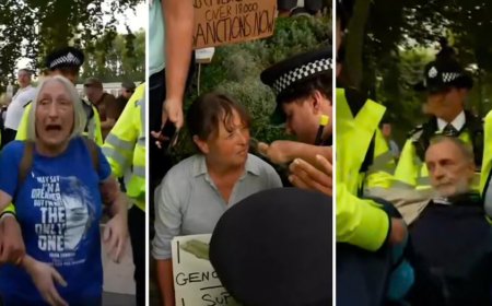 Londra’da Filistin Eylemine Sert Polis Müdahalesi: 300’e Yakın Gözaltı