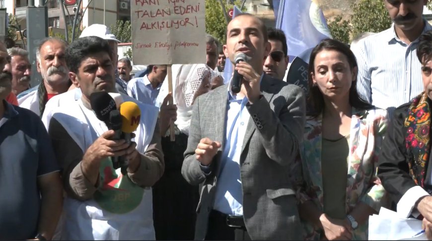 Şırnak’ta Ekokırıma ve Doğa Talanına Karşı DEM Parti Önclüğünde Yürüyüş