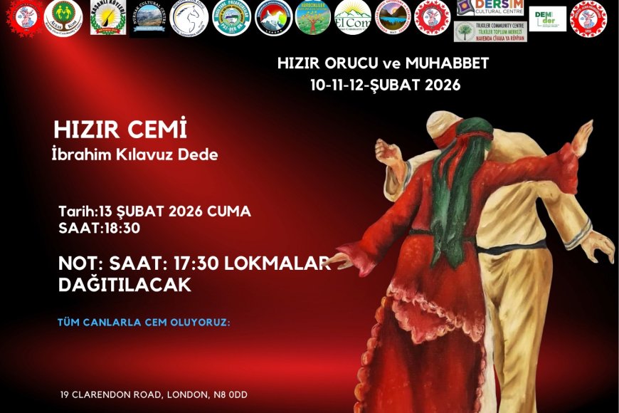 LONDRA’DA HIZIR CEMİ DİASPORA’DA İNANCIN, UMUDUN VE BİRLİĞİN GÜÇLÜ BULUŞMASI