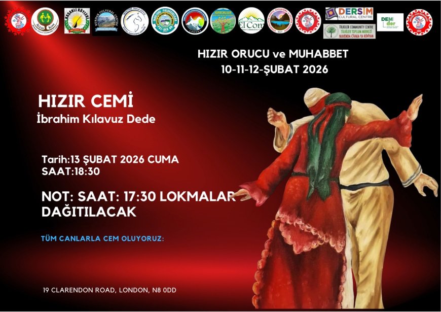 LONDRA’DA HIZIR CEMİ DİASPORA’DA İNANCIN, UMUDUN VE BİRLİĞİN GÜÇLÜ BULUŞMASI