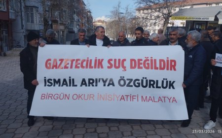 Malatya’da Basın Özgürlüğü Vurgusu İsmail Arı’ya Destek Açıklaması