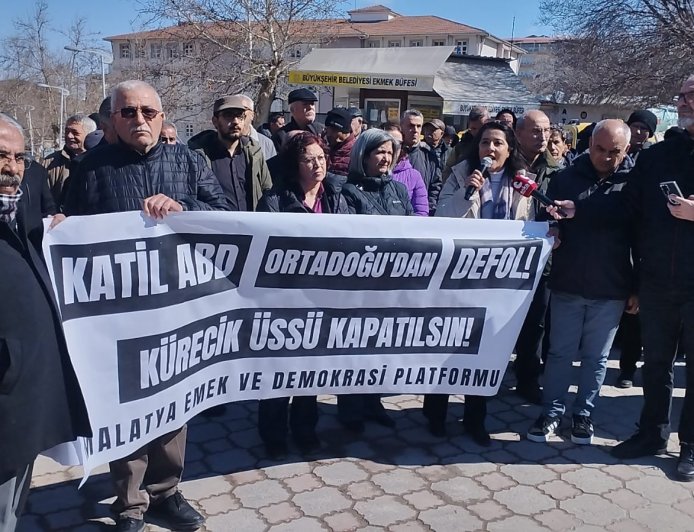 Malatya’da ABD ve İsrail Protestosu “Bu Savaş Bölgeyi Ateşe Atacak