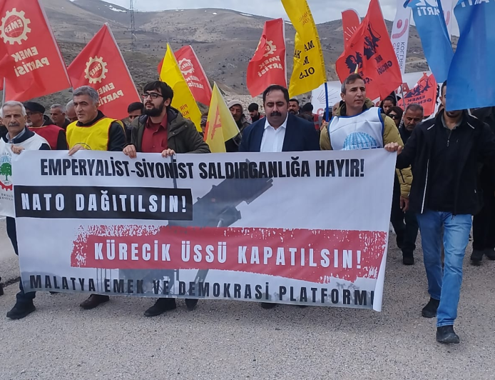 KÜRECİK’TE NATO PROTESTOSU 77. YIL DÖNÜMÜNDE “ÜSLER KAPATILSIN” ÇAĞRISI