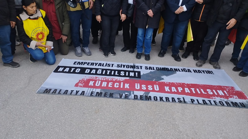 KÜRECİK’TE NATO PROTESTOSU 77. YIL DÖNÜMÜNDE “ÜSLER KAPATILSIN” ÇAĞRISI