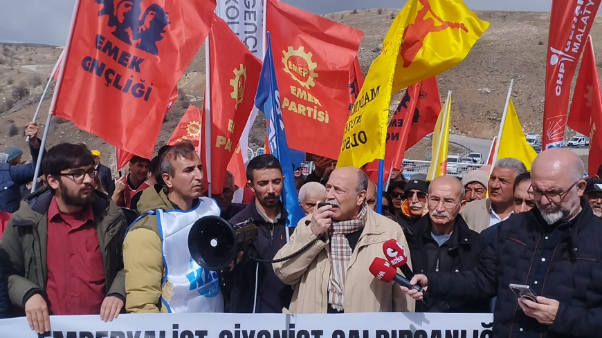 KÜRECİK’TE NATO PROTESTOSU 77. YIL DÖNÜMÜNDE “ÜSLER KAPATILSIN” ÇAĞRISI