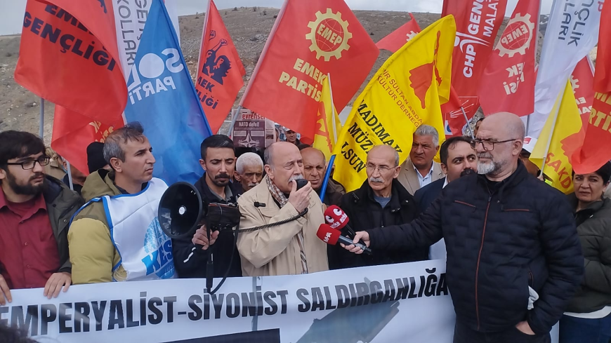 KÜRECİK’TE NATO PROTESTOSU 77. YIL DÖNÜMÜNDE “ÜSLER KAPATILSIN” ÇAĞRISI