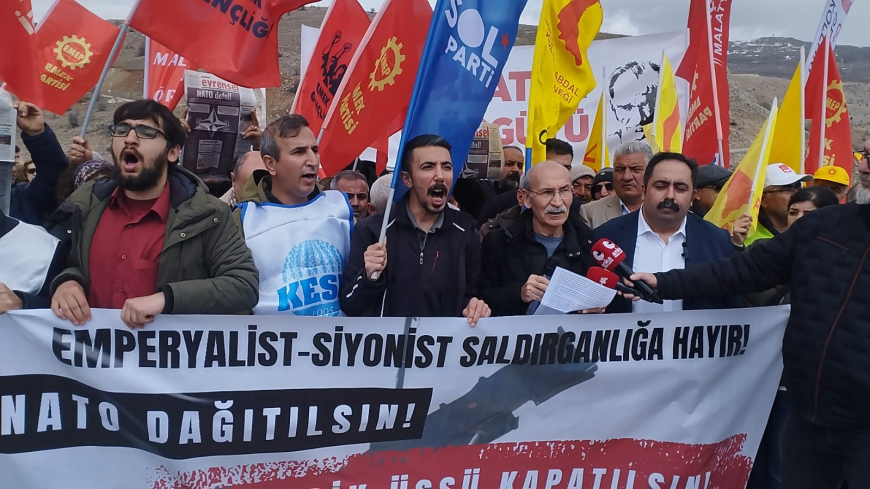 KÜRECİK’TE NATO PROTESTOSU 77. YIL DÖNÜMÜNDE “ÜSLER KAPATILSIN” ÇAĞRISI