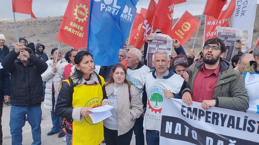 KÜRECİK’TE NATO PROTESTOSU 77. YIL DÖNÜMÜNDE “ÜSLER KAPATILSIN” ÇAĞRISI