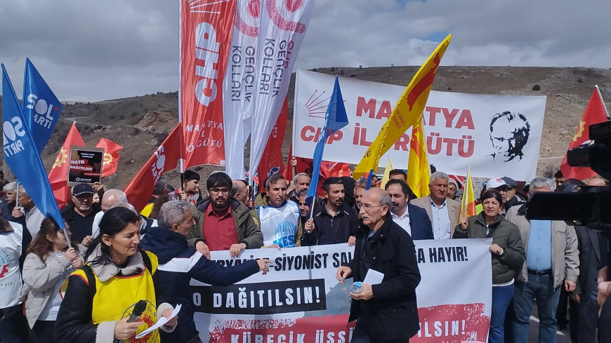 KÜRECİK’TE NATO PROTESTOSU 77. YIL DÖNÜMÜNDE “ÜSLER KAPATILSIN” ÇAĞRISI