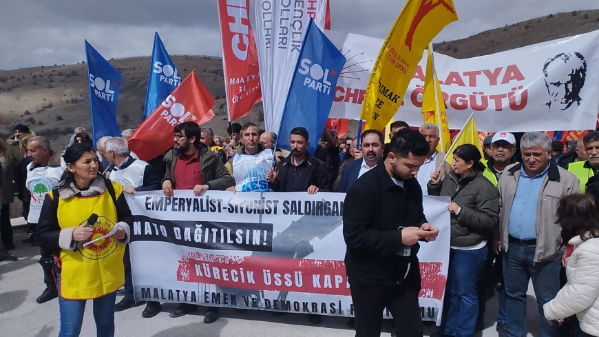 KÜRECİK’TE NATO PROTESTOSU 77. YIL DÖNÜMÜNDE “ÜSLER KAPATILSIN” ÇAĞRISI