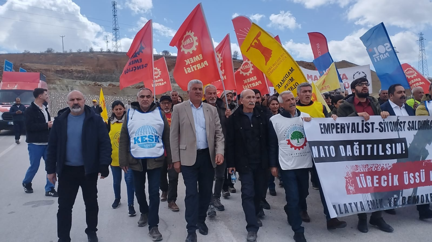 KÜRECİK’TE NATO PROTESTOSU 77. YIL DÖNÜMÜNDE “ÜSLER KAPATILSIN” ÇAĞRISI