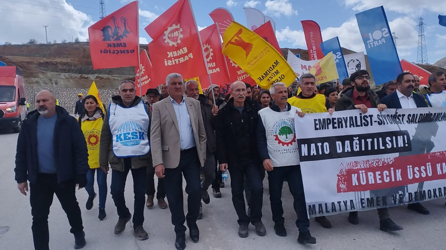 KÜRECİK’TE NATO PROTESTOSU 77. YIL DÖNÜMÜNDE “ÜSLER KAPATILSIN” ÇAĞRISI
