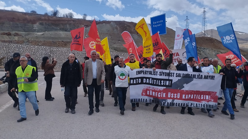 KÜRECİK’TE NATO PROTESTOSU 77. YIL DÖNÜMÜNDE “ÜSLER KAPATILSIN” ÇAĞRISI