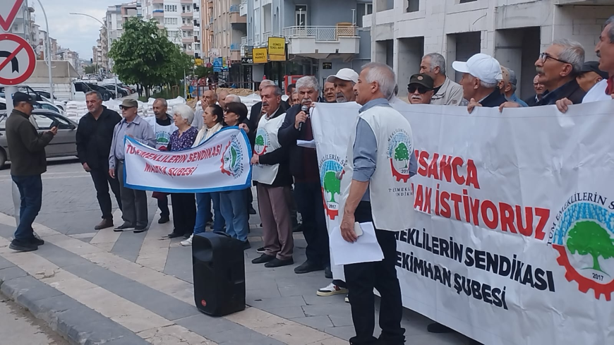 MALATYA’DA EMEKLİLERDEN GÜÇLÜ MESAJ GEÇİNEMİYORUZ, SUSMUYORUZ