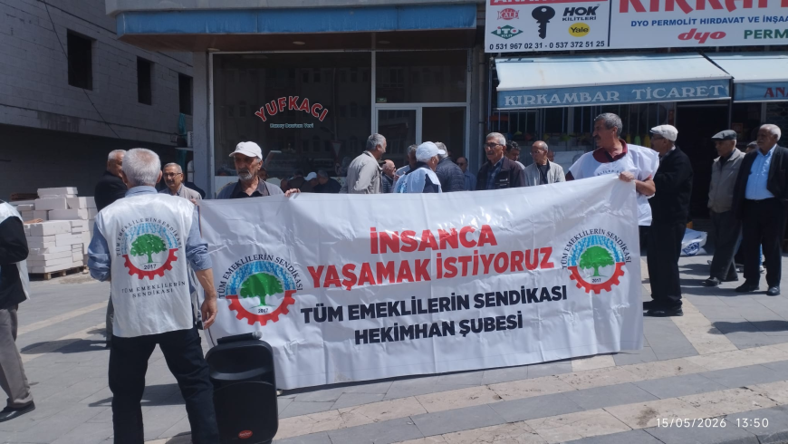 MALATYA’DA EMEKLİLERDEN GÜÇLÜ MESAJ GEÇİNEMİYORUZ, SUSMUYORUZ