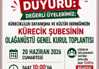 Kürecikliler Derneği Olağanüstü Genel Kurula Gidiyor