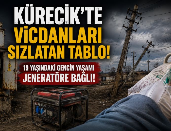 MALATYA’DA VİCDANLARI SIZLATAN TABLO 19 YAŞINDAKİ GENCİN YAŞAMI ELEKTRİĞE DEĞİL, JENERATÖRE BAĞLI