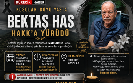 KÖSOLAR’DA HÜZÜN BEKTAŞ HAS HAKK’A YÜRÜDÜ