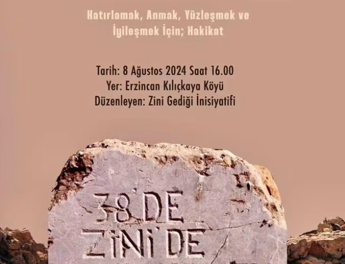 Zini Gediği’nde 88 Yıllık Adalet Arayışı  97 Kürt Alevi Katledildikleri Yerde Anılıyor