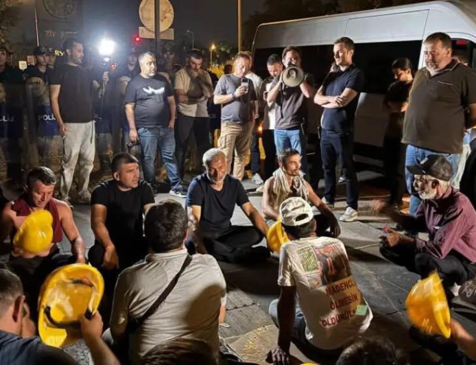 Madencilerin 16 günlük direnişine gözaltı  Saray’dan Yıldızlar SSS Holding için inceleme çağrısı