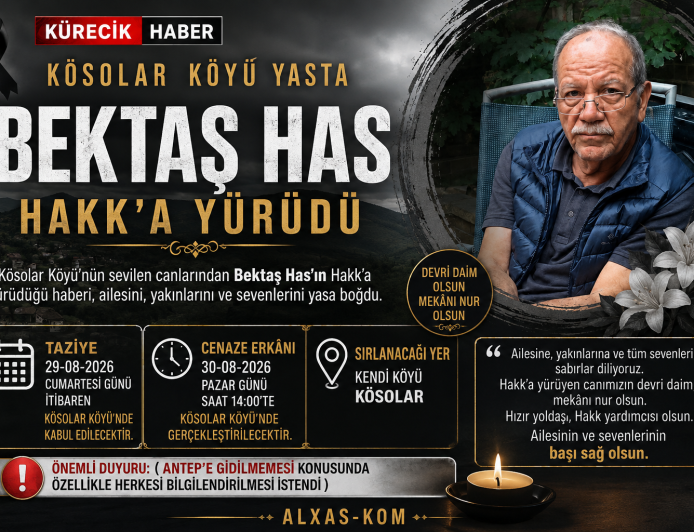 KÖSOLAR’DA HÜZÜN BEKTAŞ HAS HAKK’A YÜRÜDÜ