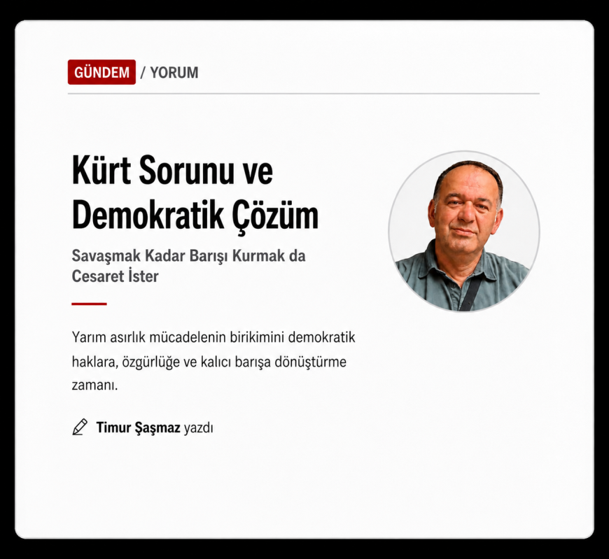 KÜRT SORUNU VE DEMOKRATİK ÇÖZÜM